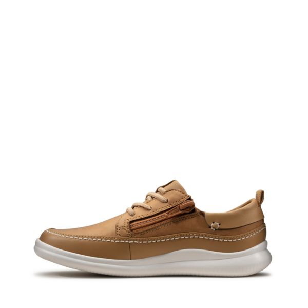 Clarks Boys Cloud Blaze Kid Casual Shoes Brown | CA-3248197